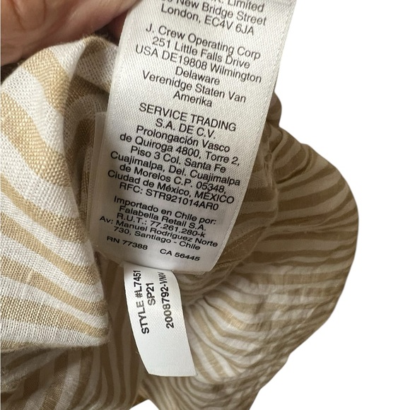 J Crew Original Beachwear dress linen blend size small adjustable straps newer - Picture 8 of 8